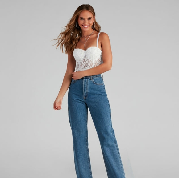 Windsor Pretty In Pearls Hand Beaded Bustier - Picture 5 of 14